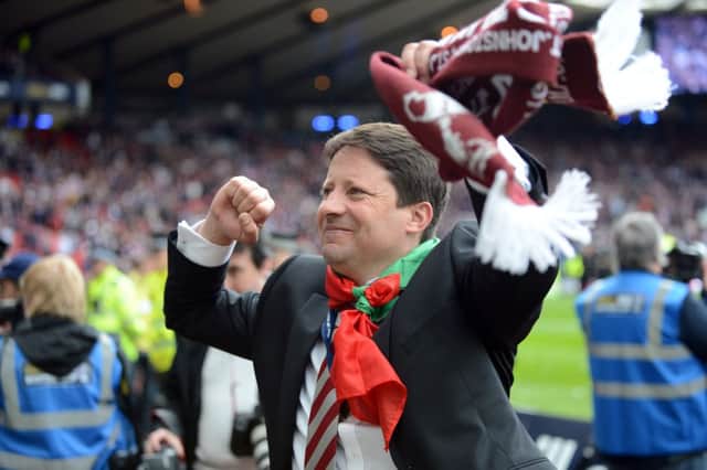 Paulo Sergio steered Hearts to the Scottish Cup title. Picture: Ian Georgeson