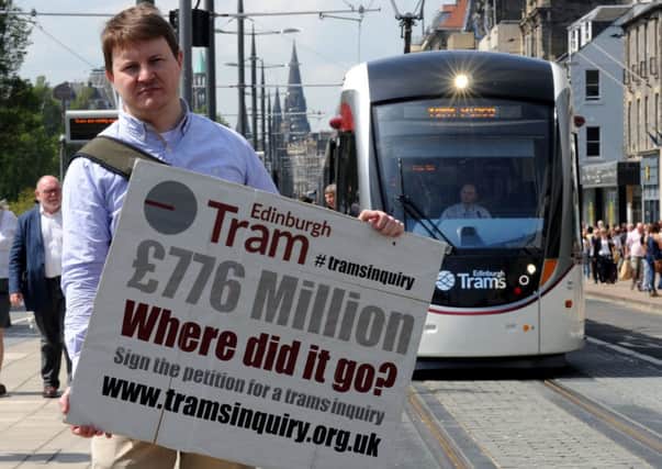 Daniel Donaldson at Saturdays launch of the Edinburgh Trams. Picture: Lisa Ferguson