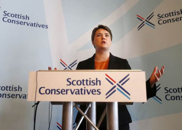 Scottish Conservatives leader Ruth Davidson produced some policy surprises yesterday. Picture: PA