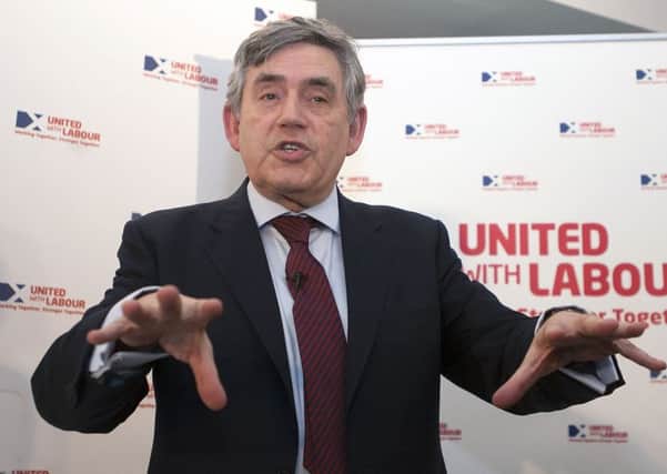 Former Prime Minister Gordon Brown has called for pro-UK parties to strike a deal. Picture: Jane Barlow
