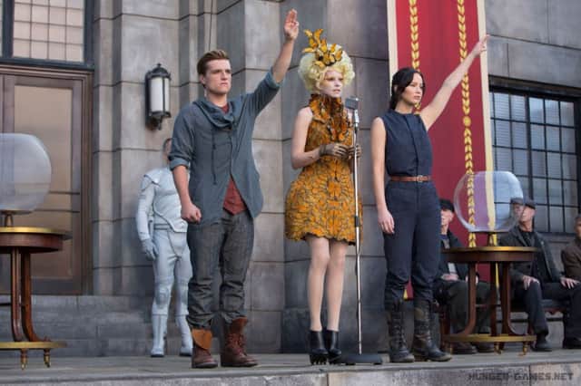 The three fingered gesture in the Hunger Games. Picture: Contributed