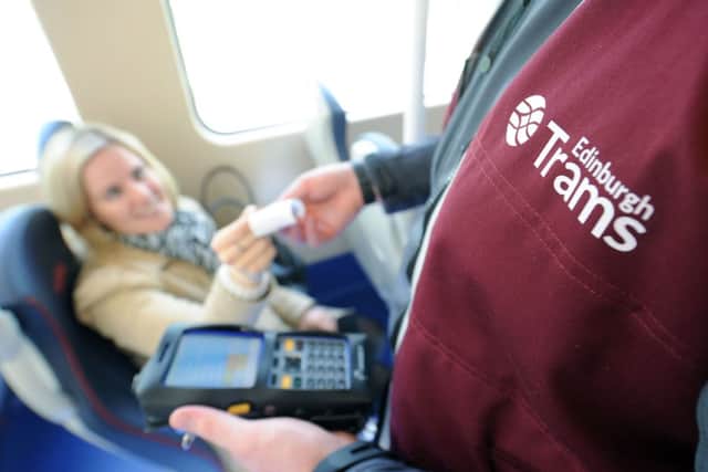 Edinburgh trams took on 60,000 passengers in their first three days. Picture: TSPL