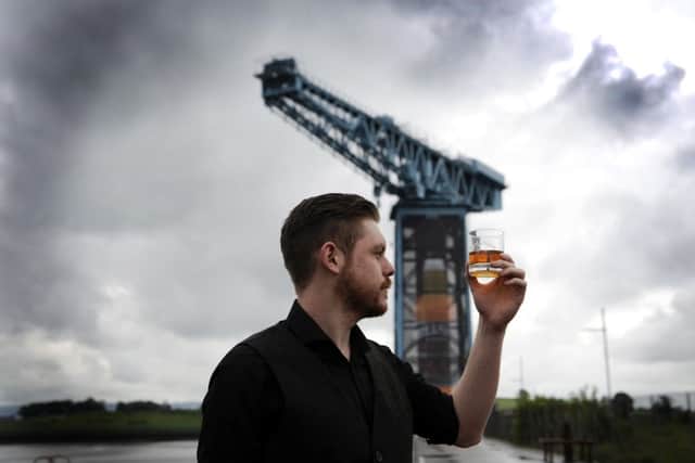 Whyte & Mackay celebrates is Clydebuilt roots by launching the worlds first pub on a 150ft crane, named The Lions Clyde. Picture: Contributed