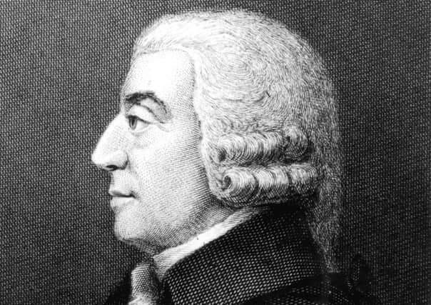 Scotlands father of modern economics Adam Smith circa 1765. Picture: Getty