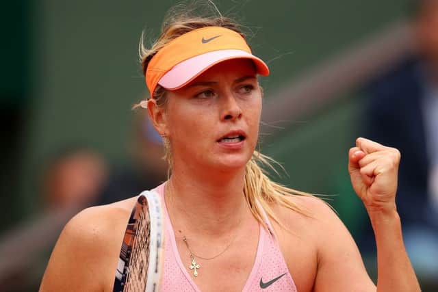 Maria Sharapova: Fought back. Picture: Getty