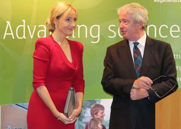 JK Rowling at the recent opening of The Anne Rowling Regenerative Neurology Clinic at Edinburgh University. Picture: PA