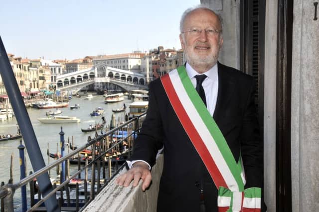 Mayor Giorgio Orsoni was arrested over a slush fund linked to the Moses project. Picture: AP