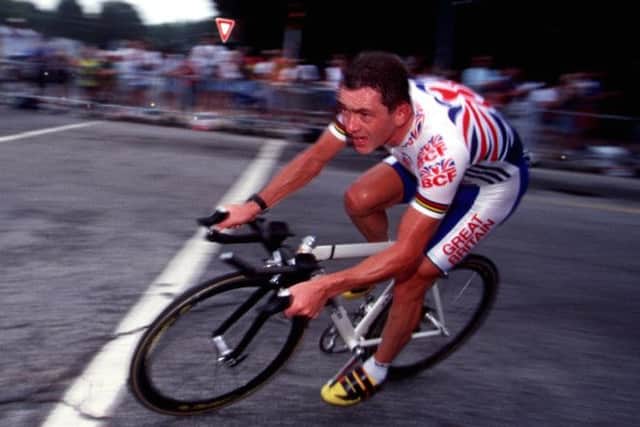 Halfords has a long-standing relationship with Chris Boardman. Picture: Getty