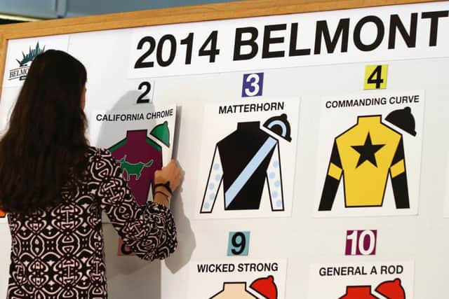 California Chrome was drawn No 2 for the Belmont Stakes. Picture: Getty