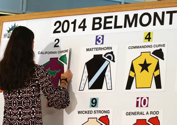 California Chrome was drawn No 2 for the Belmont Stakes. Picture: Getty