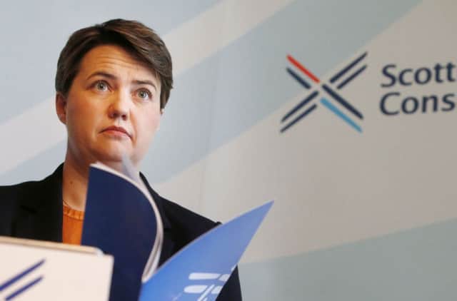 Ruth Davidson during the publication of the Conservative devolution commission report. Picture: PA