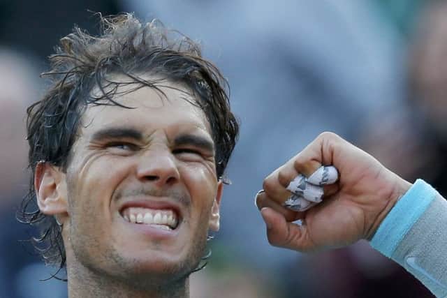 Rafael Nadal celebrates his win over David Ferrer. Picture: Reuters
