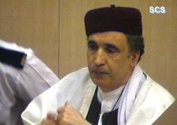 Convicted Lockerbie bomber Abdel Basset Ali al-Megrahi pictured in the Netherlands' Camp Zeist in 2002. Picture: AP