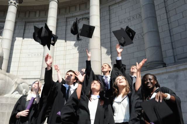 Within six months of their graduation 90 per cent of leavers from Scottish universities have found positive destinations