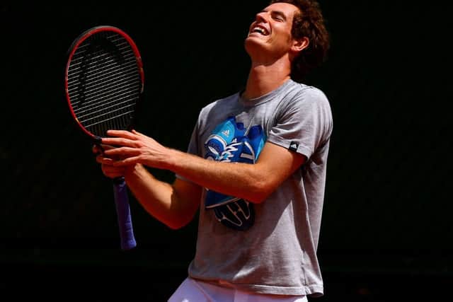 Andy Murray gears up for his French Open semifinal against Rafael Nadal this afternoon. Picture: Dan Istitene/Getty