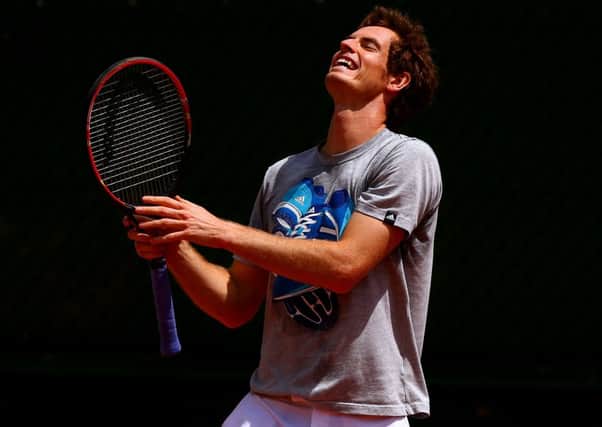 Andy Murray gears up for his French Open semifinal against Rafael Nadal this afternoon. Picture: Dan Istitene/Getty