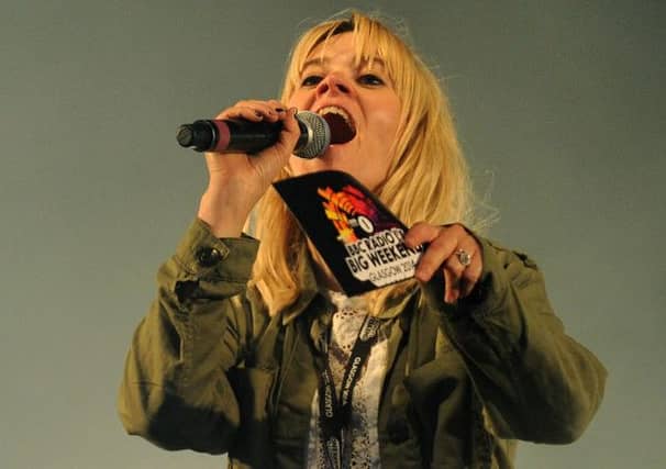 Radio 1 DJ Edith Bowman at the Radio 1 Big Weekend 2014 in Glasgow Green. Picture: TSPL