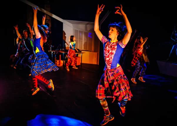 Emotional dance sequences by a 15-strong youth theatre group. Picture: Andrew Wilson