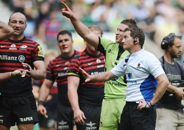 Saracens and Northampton players had a lengthy wait for a decision. Picture: Colorsport
