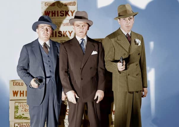 Frank McHugh, James Cagney and Humphrey Bogart in the 1939 film Roaring Twenties. Picture: Warner Bros