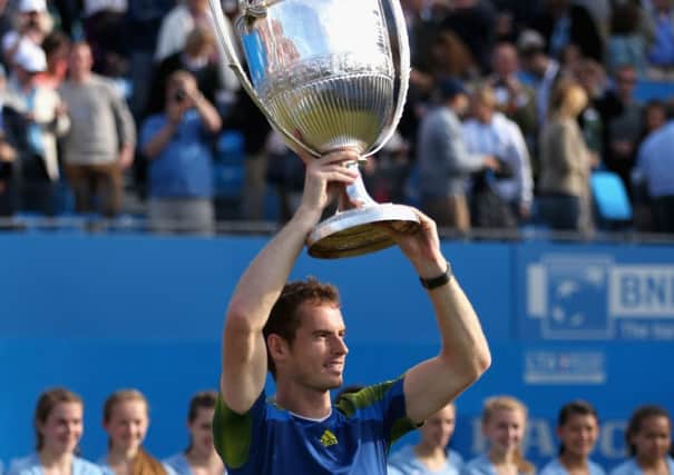 Andy Murray was victorious at the Aegon Championships at Queens Club last year. Picture: Getty