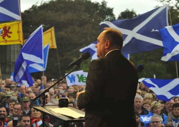 Alex Salmond addresses a rally in Edinburgh last September. Picture: Robert Perry
