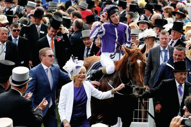Joseph OBrien enjoys the adulation of the crowd. Picture: Stefan Wermuth