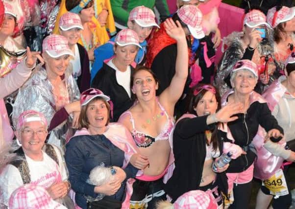 Thousands of people turned out for the annual MoonWalk on the streets of Edinburgh. Picture: Neil Hanna