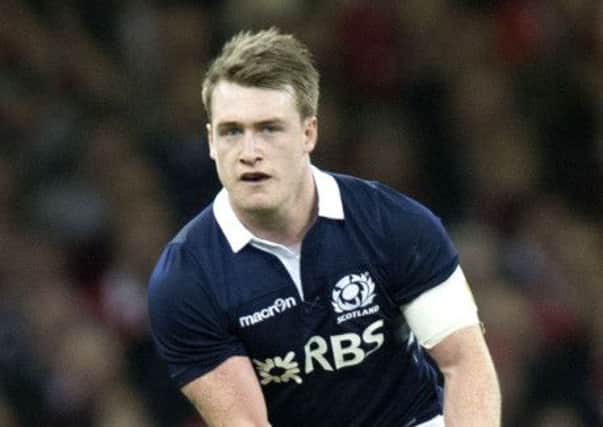 Stuart Hogg: Scorcher of a try. Picture: SNS