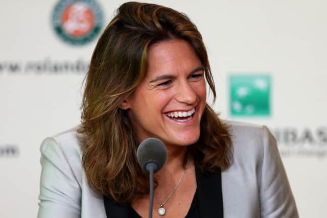 Amelie Mauresmo is all smiles as she outlines how she hopes to help Andy Murray. Picture: Getty