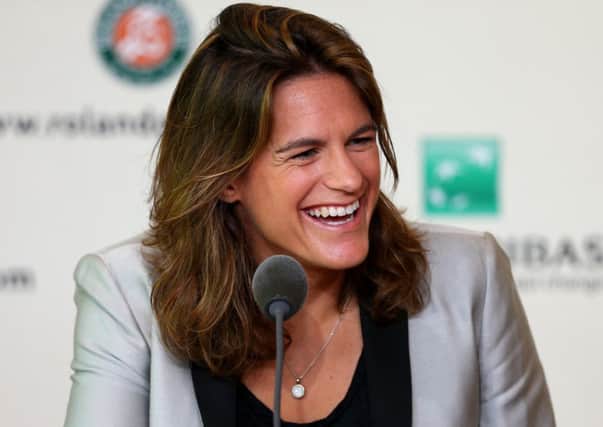 Amelie Mauresmo is all smiles as she outlines how she hopes to help Andy Murray. Picture: Getty
