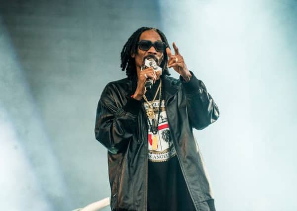 Snoop Lion: A slick hip-hop set, despite his late arrival. Picture: Ian Georgeson