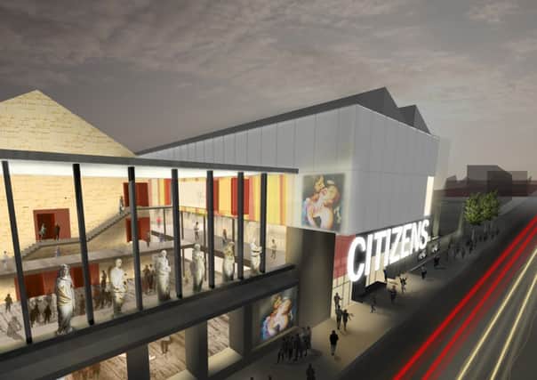 An artists impression shows how the new Citizens Theatre will look