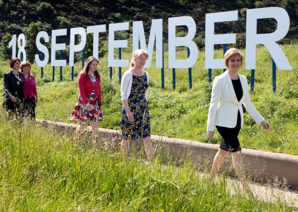 Nicola Sturgeon was among those taking part in an all-women Cabinet event. Picture: Hemedia