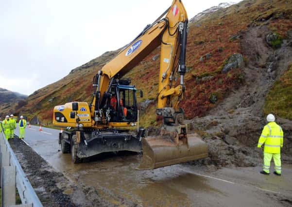 The A83 at the Rest and be Thankful pass, is prone to landslides. Picture: Robert Perry