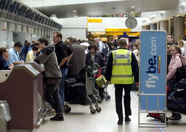 Passenger numbers in Scottish airports are likely to rise after independence, but to the detriment of airports in the north of England, according to the chief of Newcastle International Airport. Picture: TSPL