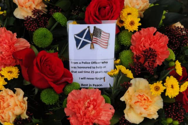 The Garden of Rememberance in Lockerbie. Picture: Robert Perry