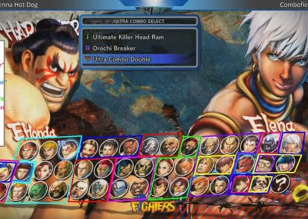 Character selections. Picture: Capcom