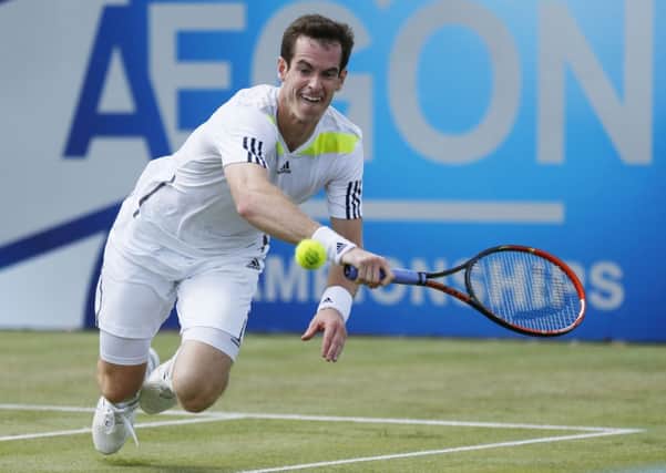 Andy Murray during the AEGON Championships at The Queen's Club, London. Picture: PA