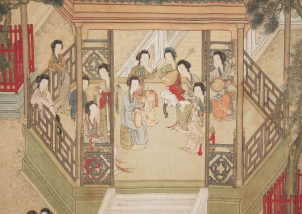 Ladies at Leisure in an Ancient Dynasty, hand scroll, ink and colours on silk. Qing dynasty (1644-1911). Picture: National Museum of Scotland