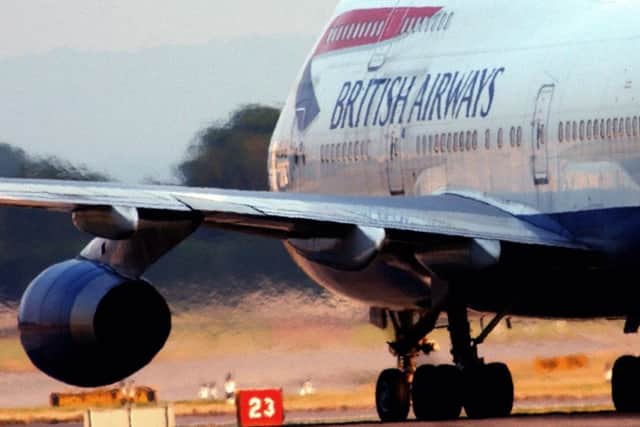 British Airways owner IAG fell 3 per cent to 400p. Picture: Getty