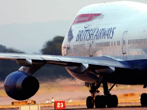 British Airways owner IAG fell 3 per cent to 400p. Picture: Getty