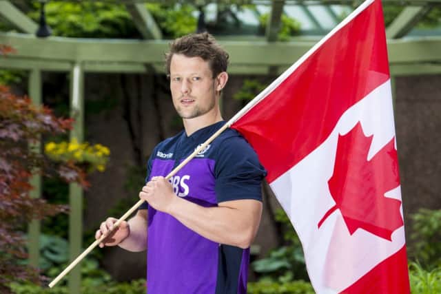 Peter Horne arrived in Canada on Monday evening and faces Canada this weekend. Picture: SNS