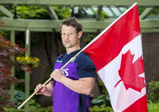 Peter Horne arrived in Canada on Monday evening and faces Canada this weekend. Picture: SNS