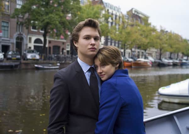 Ansel Elgort and Shailene Woodley play Gus and Hazel. Picture: Contributed