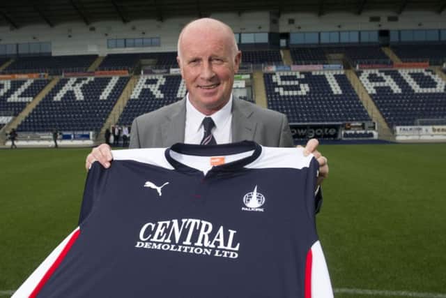 Peter Houston is unveiled as the new Falkirk manager. Picture: SNS