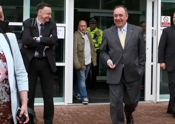 Alex Salmond's senior adviser Campbell Gunn, left, is under pressure to resign. Picture: PA