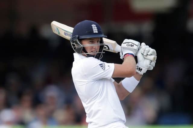 England centurion Joe Root cuts during his Lords innings. Picture: Getty