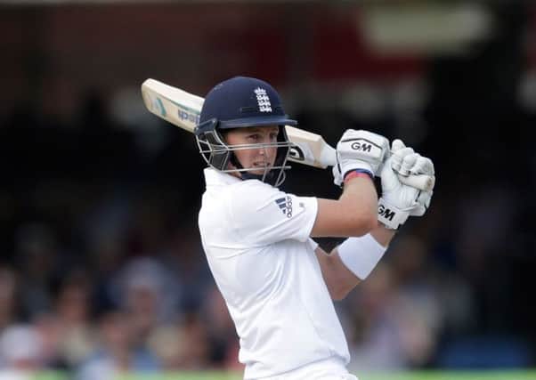 England centurion Joe Root cuts during his Lords innings. Picture: Getty