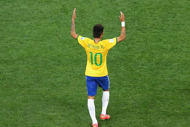 Neymar scored two for Brazil. Picture: Getty